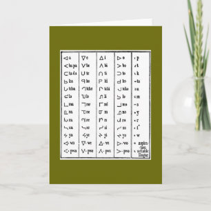 Indische Symbolen Wenskaart Kaart