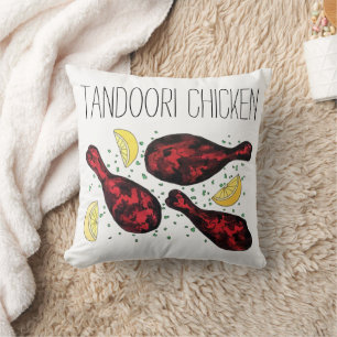 Indische Tandoori Chicken Food Illustration Art Kussen