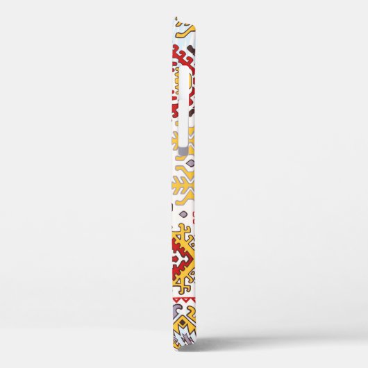 Indische tapijtschelp-sierpatroon. Etnische Mandal Case-Mate iPhone Case (Achterkant / Links)