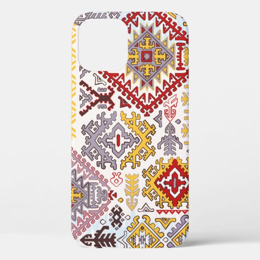 Indische tapijtschelp-sierpatroon. Etnische Mandal Case-Mate iPhone Case (Achterkant)