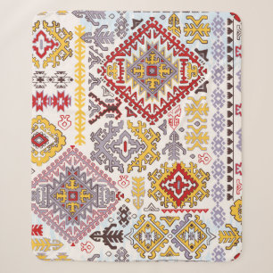Indische tapijtschelp-sierpatroon. Etnische Mandal Sherpa Deken