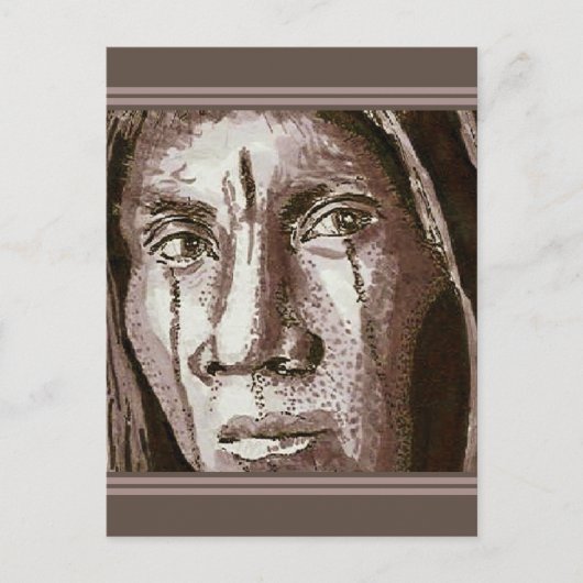 Indische tekening 2004 briefkaart (Voorkant)