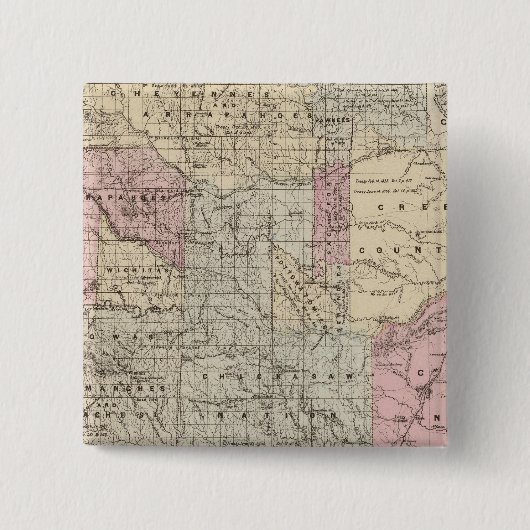 Indische term vierkante button 5,1 cm (Voorkant)