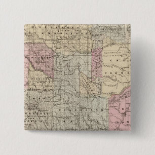 Indische term vierkante button 5,1 cm