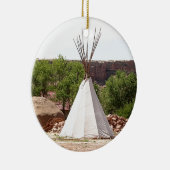 Indische theepee, pionierdorp, Utah Keramisch Ornament (Rechts)