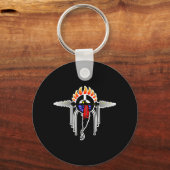 Indische totem Black Sleutelhanger (Voorkant)