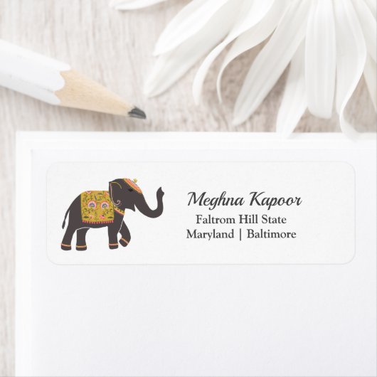 Indische traditionele weddenschap etiket (Insitu)