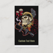 Indische tribale orthodoxe schedelbuis visitekaartje (Achterkant)