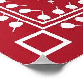 Indische tribale schilderijen. Warli Paintingart,  Poster (Hoek)