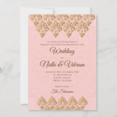 Indische trouwkaarten en huwelijksuitnodigingen vo kaart (Voorkant)