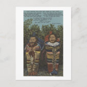 Indische tweelingen in papiermachines en "Gewoon � Briefkaart (Voorkant)