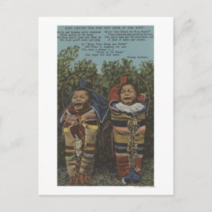 Indische tweelingen in papiermachines en "Gewoon � Briefkaart