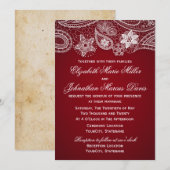 Indische uitnodiging, kies je kleur! kaart (Voorkant / Achterkant)