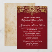 Indische uitnodiging, kies uw kleur! kaart (Voorkant / Achterkant)