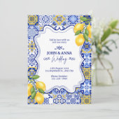 Indische uitnodiging voor een bruiloft (Staand voorkant)