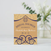 Indische uitnodiging voor een fijne bridal (Staand voorkant)