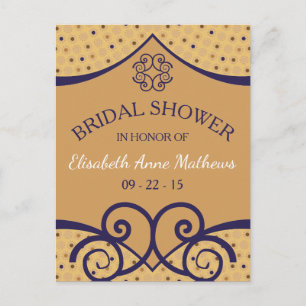 Indische uitnodiging voor een fijne bridal briefkaart