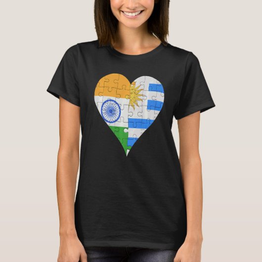 Indische Uraguyan-vlag T-shirt (Voorkant)