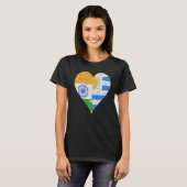 Indische Uraguyan-vlag T-shirt (Voorkant volledig)