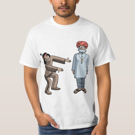 Indische v. Indiaas T-shirt (Voorkant)