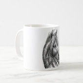 Indische veren koffiemok (Voorkant links)