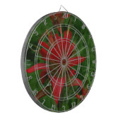 Indische verfborstel dartbord (Voorkant Links)