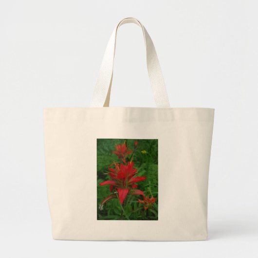 Indische verfborstel grote tote bag (Voorkant)