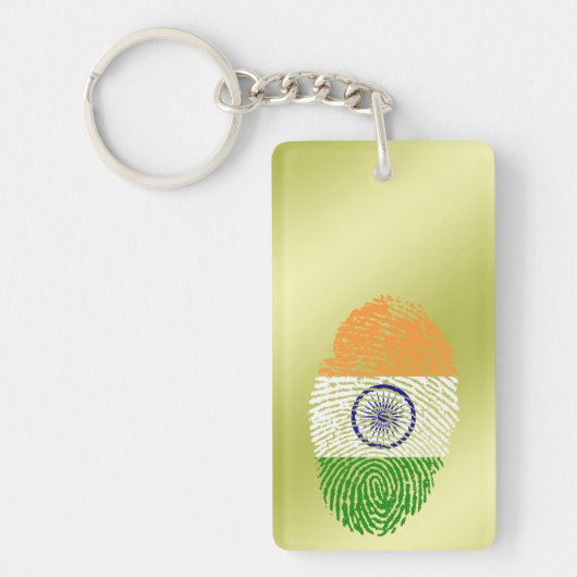 Indische vingerafdrukvlag sleutelhanger (Voorkant)