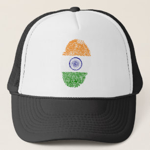Indische vingerafdrukvlag trucker pet