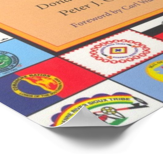 Indische vlag 823 poster (Hoek)