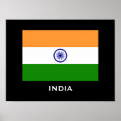 Indische vlag Aangepast Poster (Voorkant)