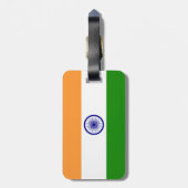Indische vlag - Afbeelding van hoge kwaliteit Bagagelabel (Achterkant verticaal)
