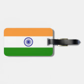 Indische vlag - Afbeelding van hoge kwaliteit Bagagelabel (Achterkant horizontaal)
