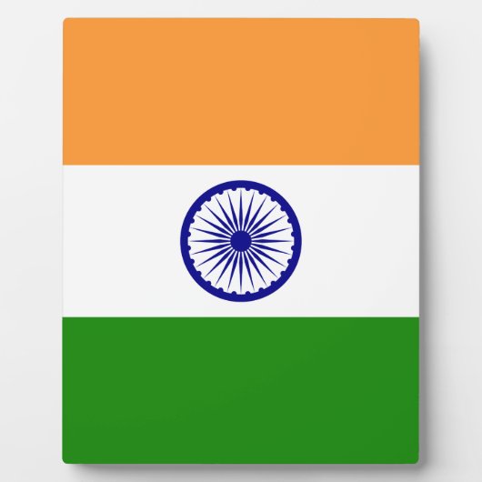 Indische vlag - Afbeelding van hoge kwaliteit Fotoplaat (Voorkant)