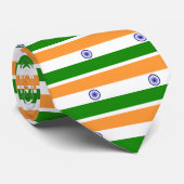 Indische vlag - Afbeelding van hoge kwaliteit Stropdas (Opgerold)