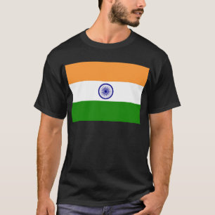 Indische vlag - Afbeelding van hoge kwaliteit T-shirt