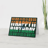 Indische vlag-Birthday-kaart Kaart (Voorkant)