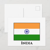 Indische vlag briefkaart (Voorkant / Achterkant)