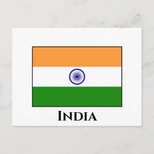 Indische vlag briefkaart