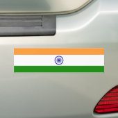 Indische vlag bumpersticker (Op auto)