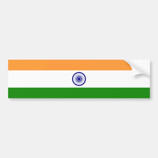 Indische vlag bumpersticker (Voorkant)
