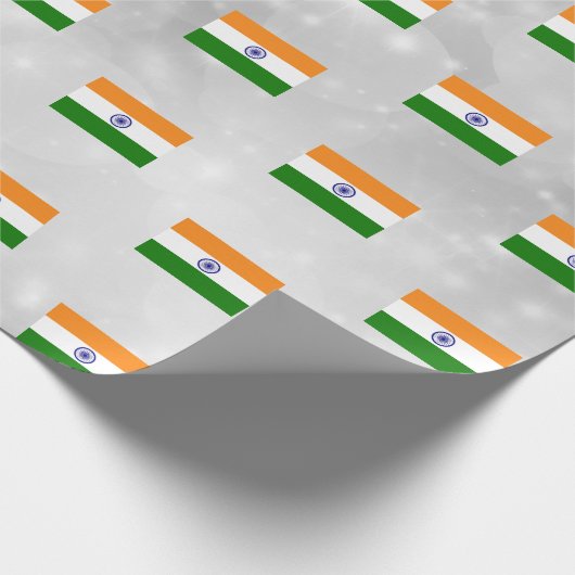 Indische vlag cadeaupapier (Hoek)