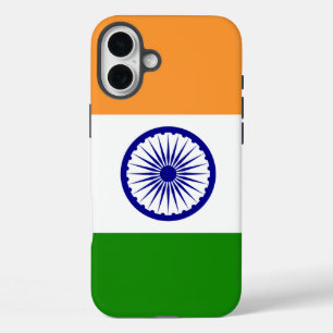 Indische vlag iPhone 16 plus hoesje