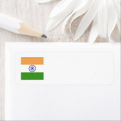 Indische vlag Embleem Etiket (Insitu)