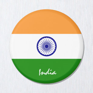 Indische vlag en Azië - sport- en sportfans Magneet
