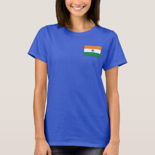 Indische vlag en Kaart dk T-Shirt