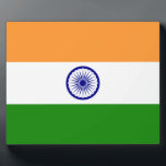 Indische vlag fotoplaat<br><div class="desc">Indische vlag. Grote vlag van India</div>