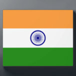 Indische vlag fotoplaat<br><div class="desc">Indische vlag. Grote vlag van India</div>