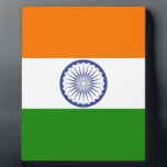 Indische vlag fotoplaat<br><div class="desc">Ik hou van vlaggen van de wereld met alle verschillende design en kleuren! Voel u vrij om dit aan te passen aan uw behoeften. Bedankt voor bezoek en een prachtige dag!</div>