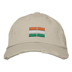 Indische vlag geborduurd Baseball-Pet Geborduurde Pet